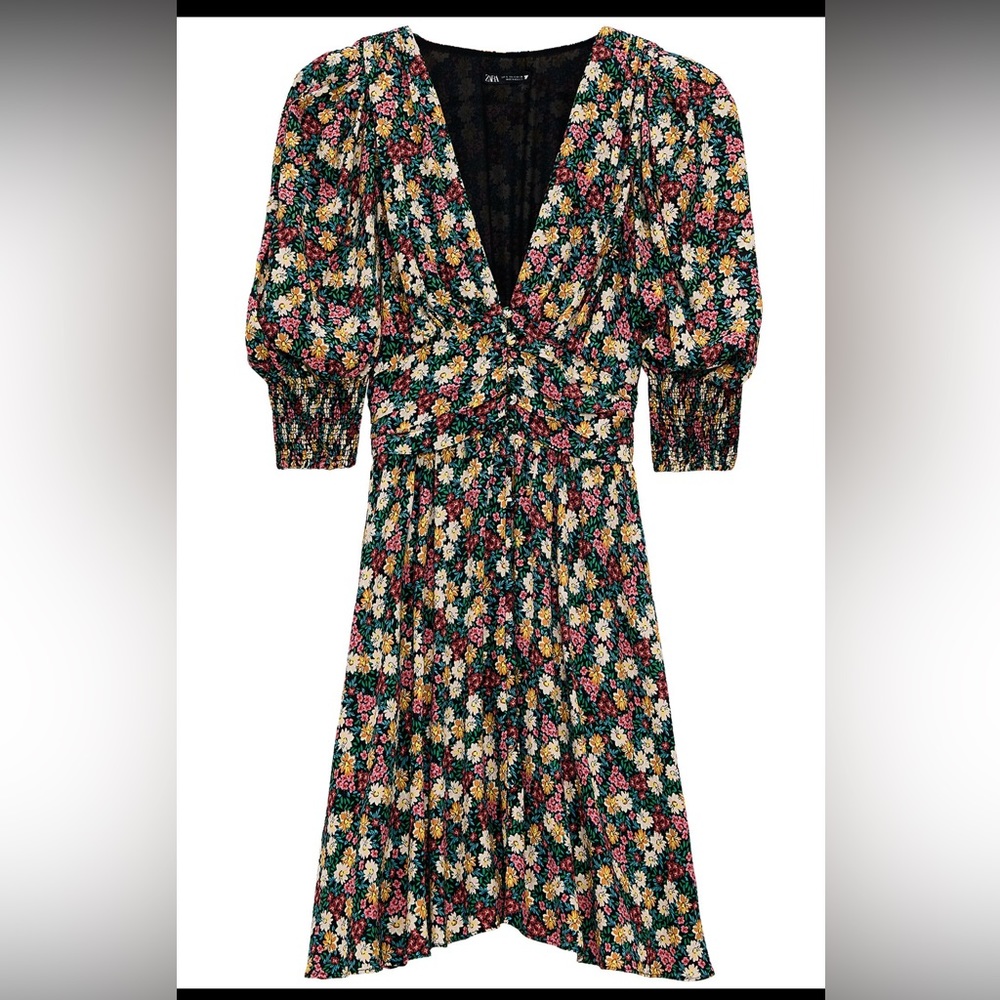 Zara- Printed Dress- Sz Small